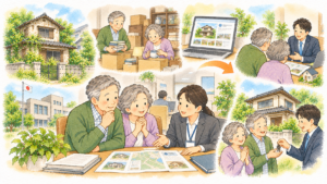 自治体の空き家相談と空き家バンクを活用して売却した解決事例のイメージ