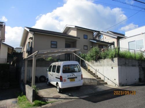 現代的なデザインの木造住宅の外観