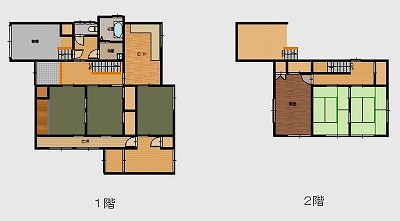 ゆとりのある6DKの間取り