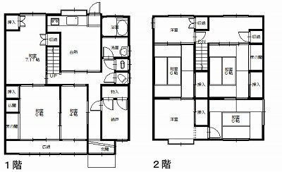 ゆとりのある8SKの間取り