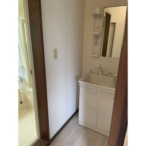 洗練された洗面所