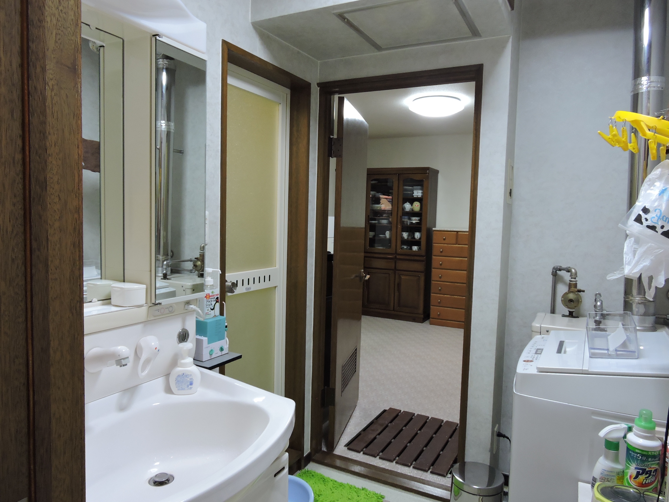 清潔感のある多目的水回り